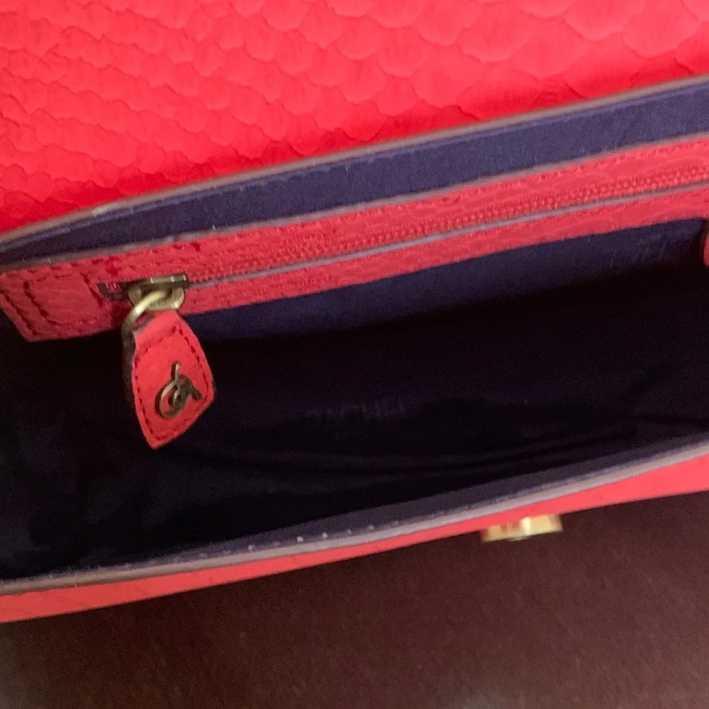 RACHEL Rachel Roy Glossy Red Clutch